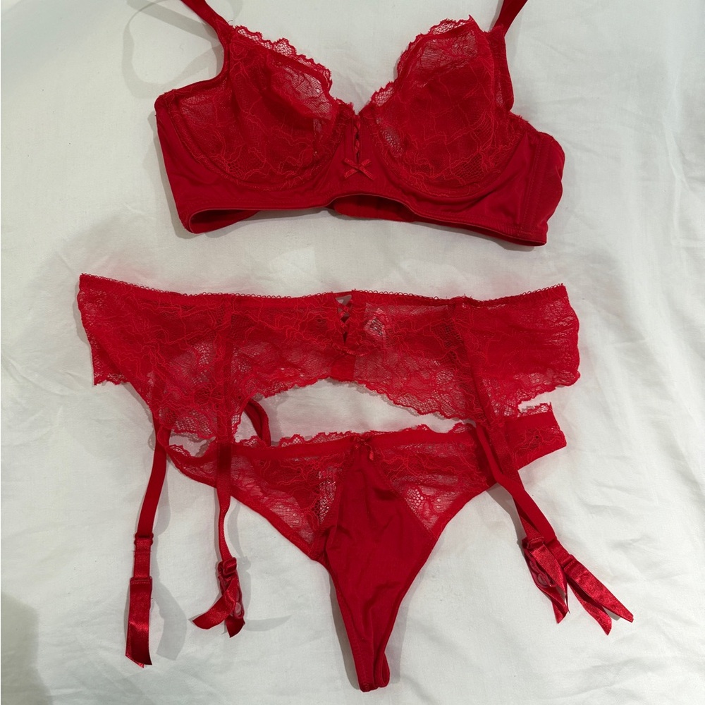 B. Tempt’d red lingerie set